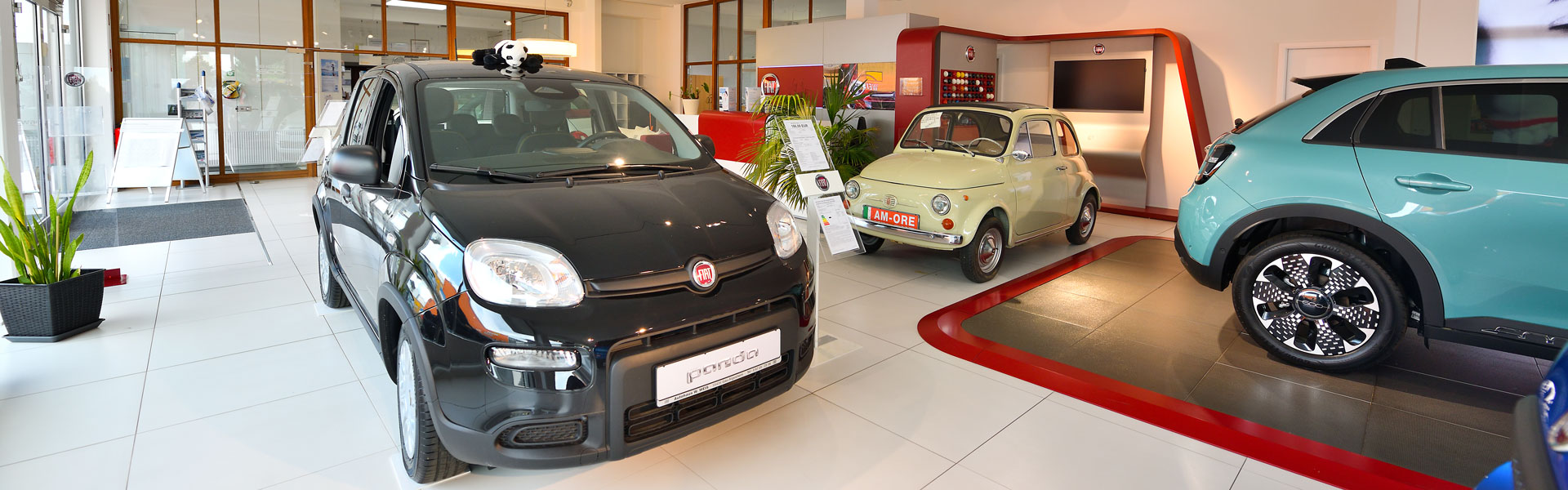Ansicht des Verkaufsraumes im Autohaus Weis